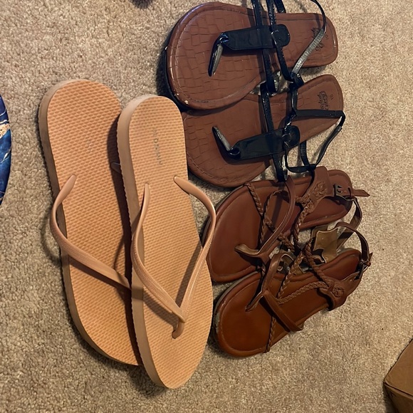 Shoes - 3 pair of miscellaneous sandals size 10